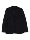 Lardini Structured Blue Blazer With Tailored Fit In Blue