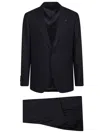Lardini Single-button Wool Suit In Blue