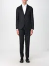 Lardini Single-breasted Suit Featuring Straight-leg Trousers In Black