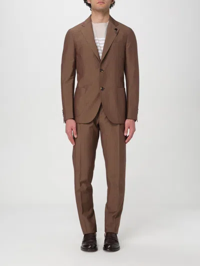 Lardini Suit  Men Color Brown In 棕色