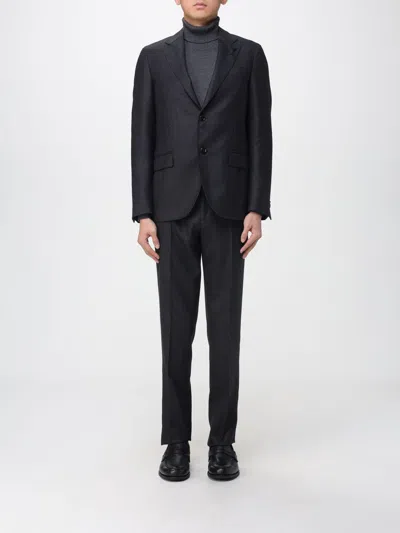 Lardini Suit  Men Color Charcoal In Gray