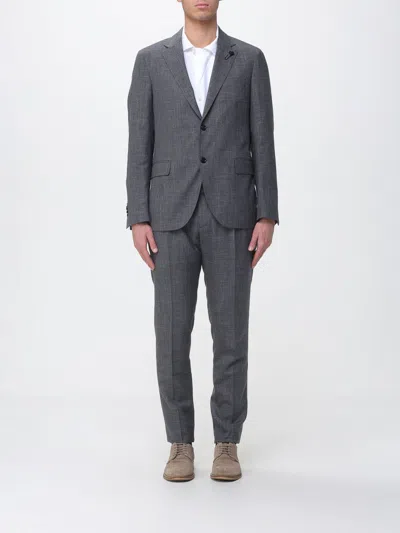 Lardini Suit  Men Color Charcoal In Gray