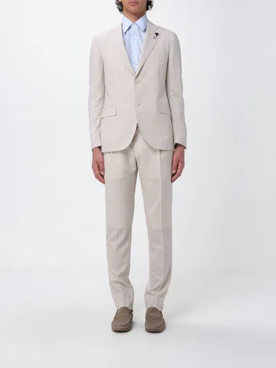 Lardini Suit Men In Neutral