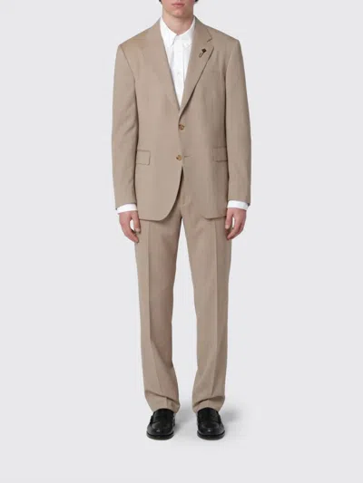 Lardini Suit  Men Color Beige In Brown