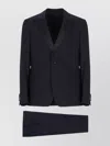 Lardini Suit Wool Double-breasted Jacket In Black