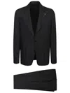 Lardini Tailored Black Suit With Two-button Jacket