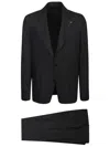 Lardini Tailored Black Suit With Two-button Jacket