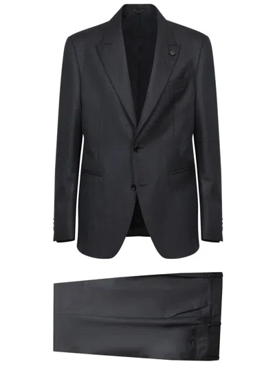 Lardini Single Breasted Two-piece Suit In Black