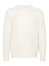 Lardini Crew Neck Knitwear In Soft Alpaca Blend In Neutral