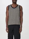 Lardini Striped Tank Top In Schwarz