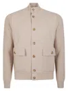 Lardini Knit Double Jacket In Neutral