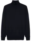 Lardini Turtleneck Sweater In Blue