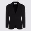 Lardini Textured Cashmere Blazer In Black