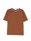 Lardini Round-neck T-shirt In Brown