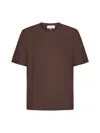 Lardini Striped Knitted T-shirt In Brown