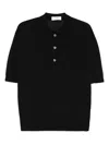 Lardini Classic Black Polo Shirt With Timeless Design