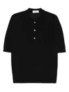 Lardini Gestricktes Poloshirt In Black