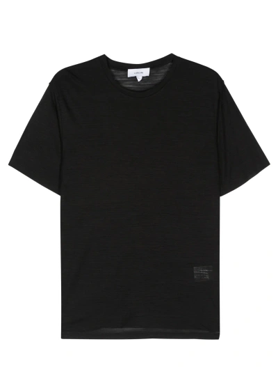 Lardini Short-sleeve T-shirt In Black