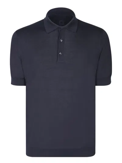 Lardini Cotton Polo Shirt In Blue