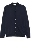 Lardini Tailored Black Button-up Shirt With Smooth Texture In Black