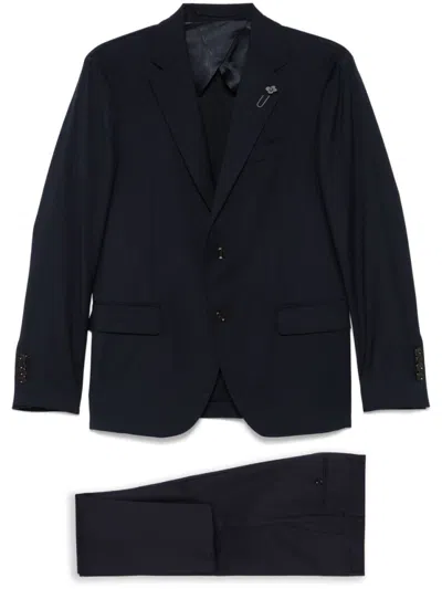 LARDINI LARDINI TAILORED BLUE WOOL SUIT