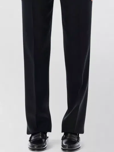 Lardini Tailored Ecovero Viscose Silk Trousers In Blue