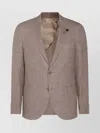 Lardini Tailored Jacket Featuring Front Pockets