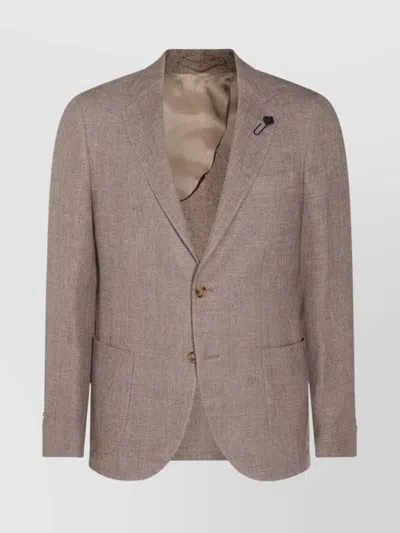 Lardini Tailored Jacket Featuring Front Pockets