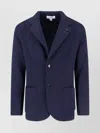 Lardini Tailored Jacket With Decorative Pin And Pockets In Blue