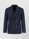 Lardini Tailored Jacket With Notch Lapel And Button Detailing In Blue