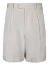 Lardini Tailored Linen Shorts With Side Pockets