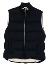 Lardini Zip-up Padded Gilet In Black