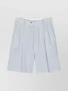 Lardini Tailored Pleated Shorts Pockets In Blue