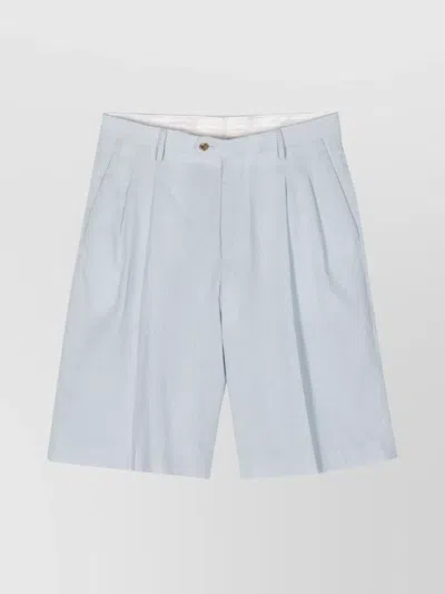 LARDINI TAILORED PLEATED SHORTS POCKETS