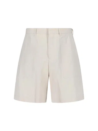 Lardini Tailored Shorts In Neutral