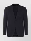 Lardini Tailored Single-breasted Blazer With Notch Lapel In Black