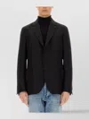 Lardini Tailored Single-breasted Jacket With Notch Lapel In Black