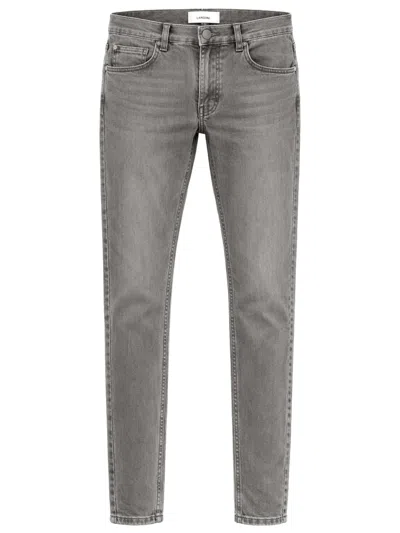 Lardini Tailored Slim Fit Jeans For Men In Gray