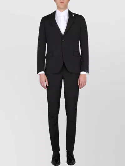 LARDINI TAILORED SUIT JACKET NOTCH LAPEL