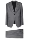 Lardini Tailored Suit With Design And Refined Detailing In Grey