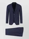 Lardini Tailored Suit With Notch Lapel And Back Vent In Blue
