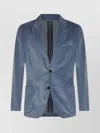 Lardini Tailored Suit With Notch Lapel And Single Vent In Blue