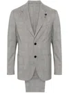 Lardini Prince-of-wales-check Wool Suit