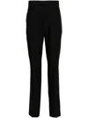 Lardini Wool Tailored Trousers In Black