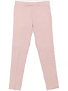 Lardini Pressed-crease Tapered-leg Trousers In Pink