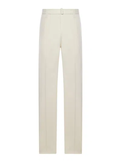 Lardini Tailored Trousers With Belt In Neutral