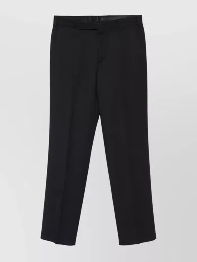 Lardini Tailored Trousers With Rear Pockets In Black