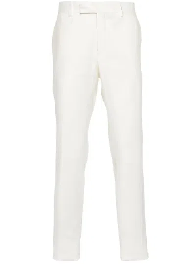 Lardini Tailored White Dress Trousers