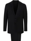 Lardini Navy Blue Woolpinstripe Pattern Suit In Navy