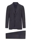 Lardini Wool Single-breasted Suit In Blue